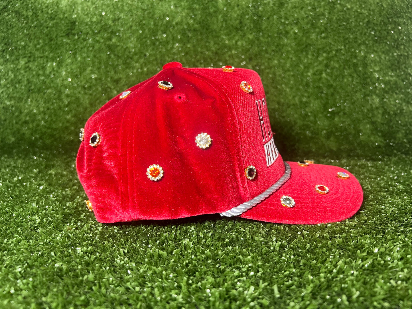 Red Velvet Houston Heavy Hitters Snapback w Rhinestones