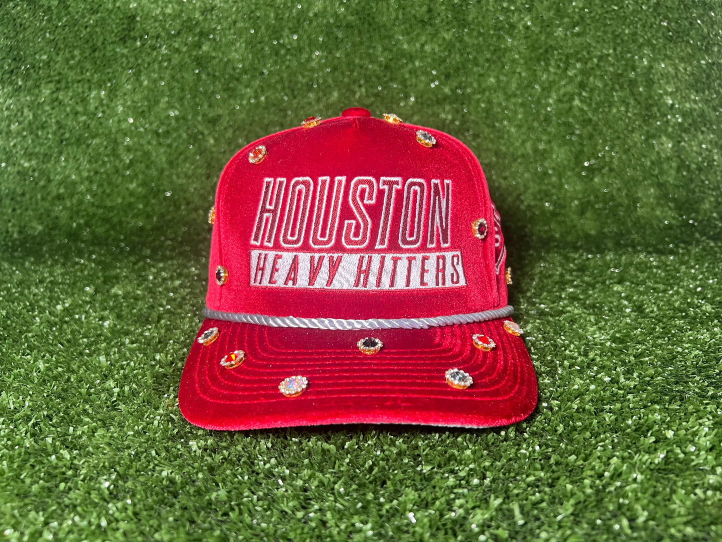 Red Velvet Houston Heavy Hitters Snapback w Rhinestones