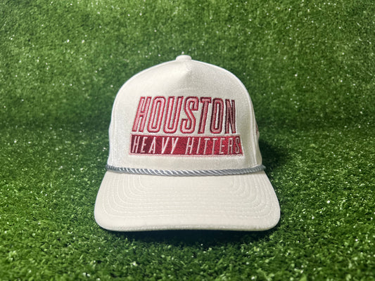 White Velvet Houston Heavy Hitters Snapback