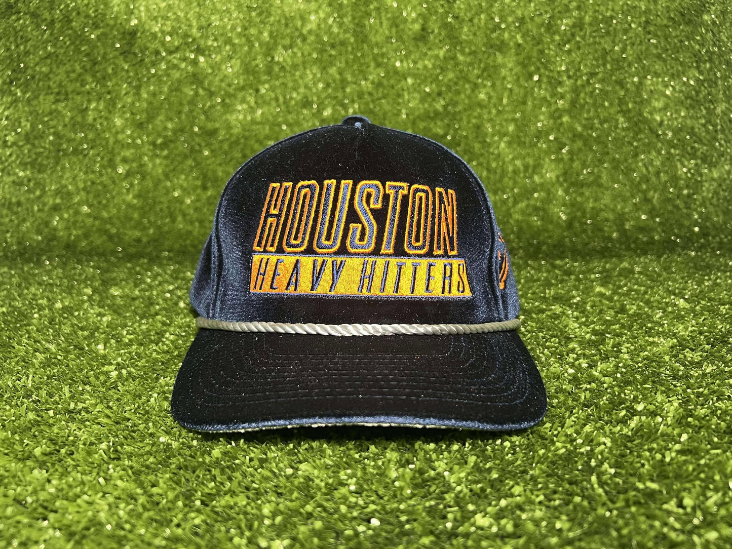 Navy Velvet Houston Heavy Hitters Snapback