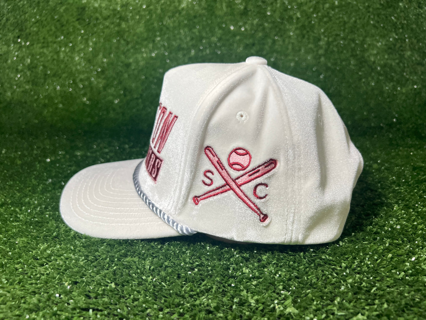 White Velvet Houston Heavy Hitters Snapback